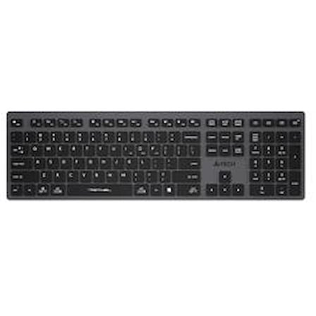 A4 Tech Fstyler FBX50C Gri Bluetooth+2.4G Nano Fn Şarjlı Multimedya Klavye (KDO)
