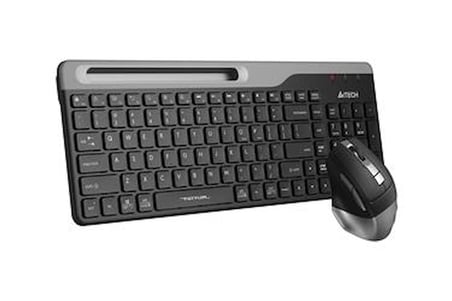 A4 Tech Fstyler FB2535C Gri Bluetooth+2.4G Nano Fn Multimedya Klavye Şarjlı Mouse Set (KDO)