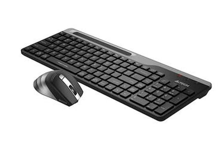 A4 Tech Fstyler FB2535C Gri Bluetooth+2.4G Nano Fn Multimedya Klavye Şarjlı Mouse Set (KDO)
