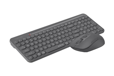 A4 Tech FG3300 Air2 2.4G Gri Q Klavye Fn-Mm Klv+Optik Mouse Sessiz Kablosuz Set (KDO)