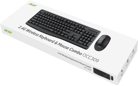 ACER OCC309 BK 2.4 Ghz Kablosuz Klavye+ Mouse set (10mt) ( Num-Lock Tuşu ) (KDO)