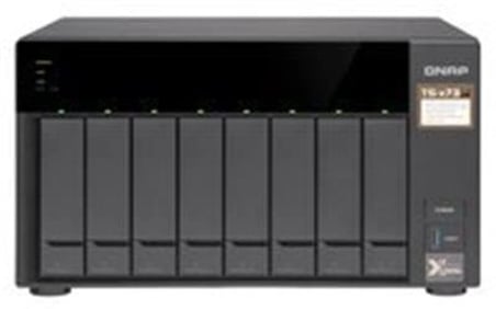 QNAP TS-873AU-RP-4GB Ram 8 HDD Yuvalı Siyah  Rack Nas Çoklu Depolama Ünitesi (KDO)