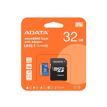 Adata 32GB Premier microSDHC Card with Adapter UHS-I Class10 V10 Hafıza Kartı (KDO)