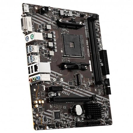 Msi A520M-A PRO AMD A520 Soket AM4 DDR4 4600(OC)MHz mATX Gaming Anakart (KDO)
