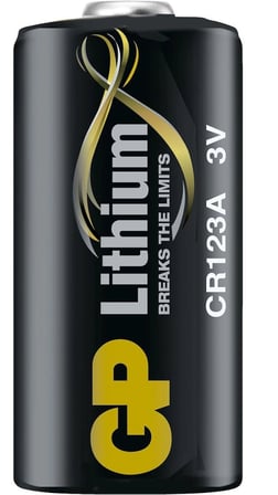GP CR123A 3V Lityum Tekli Paket Pil (GPCR123A-U1) Fotoğraf Makinesi Pili (KDO)
