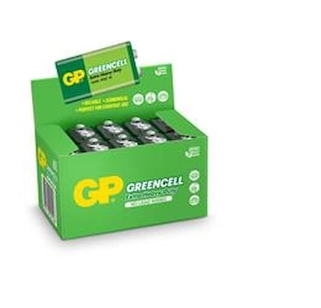 GP Greencel 9V Çinko Pil 10'lu Paket GP1604G-S1 (KDO)