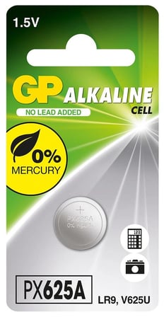 GP GPPX625A-2C1 Alkalin Tekli Blister LR9 Araç Kumanda Pili (KDO)