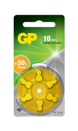 GP ZA10 1.4V Düğme Kulaklık Pili  6'lı Paket (KDO)