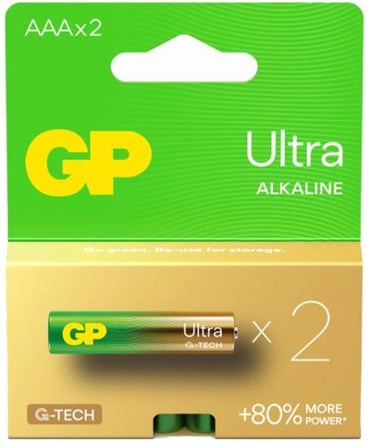 GP G-Tech LR03 AAA Boy Ultra Alkalin İnce Kalem Pil 2'li Paket GP24AU-2U2 (KDO)