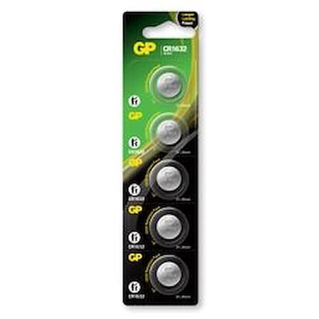 Gp CR1632-C5 3V Lityum Düğme Pil 5'li Paket (KDO)
