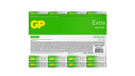 Gp R6 AA Boy Extra Alkalin Kalem Pil 40lı Paket GP15AXETA21-2ECSWC40 (KDO)