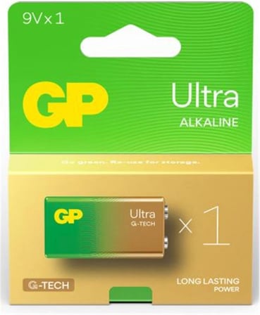 GP G-Tech 9V Ultra Alkalin Pil Tekli Paket GP1604AU (KDO)