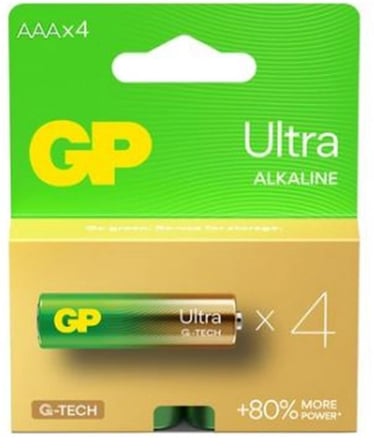 GP G-Tech LR03 AAA Boy Ultra Alkalin İnce Kalem Pil 4'lü Paket GP24AUMB-U4 (KDO)