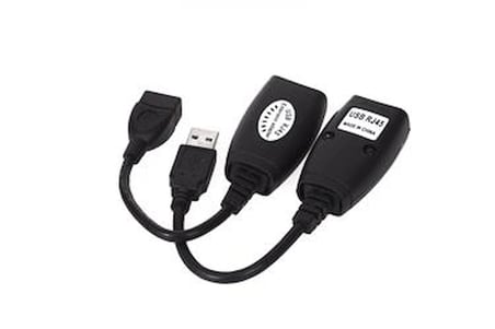 Vcom CU824 USB RJ45 Extender Plastik 45m Uzatıcı (KDO)
