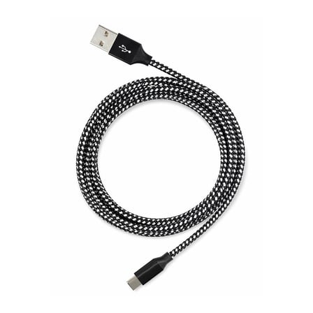 Vcom CU250 Type-C to USB 3m 15W (5V-3A) Örgülü Şarj Kablosu (KDO)