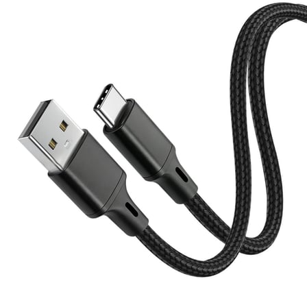 Vcom CU252 Type-C to USB 3m 15W (5V-3A) Örgülü Şarj Kablosu (KDO)
