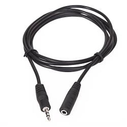 Vcom CV202-5.0 5.0Mt 3.5mm Stereo Uzatma Ses Kablosu (KDO)