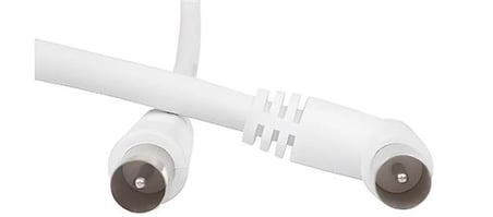 Vcom CV601R 10mt Analog Beyaz Tv Kablosu (KDO)