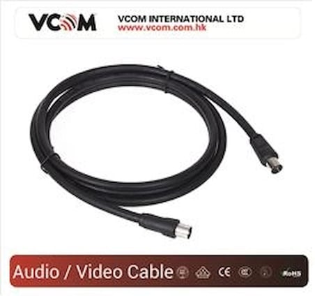 Vcom CV602-B 5mt Analog Siyah Tv Uzatma (KDO)