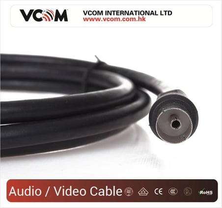 Vcom CV602-B 10mt Analog Siyah Tv Uzatma (KDO)