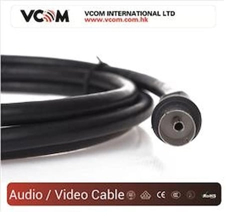 Vcom CV602-B 10mt Analog Siyah Tv Uzatma (KDO)