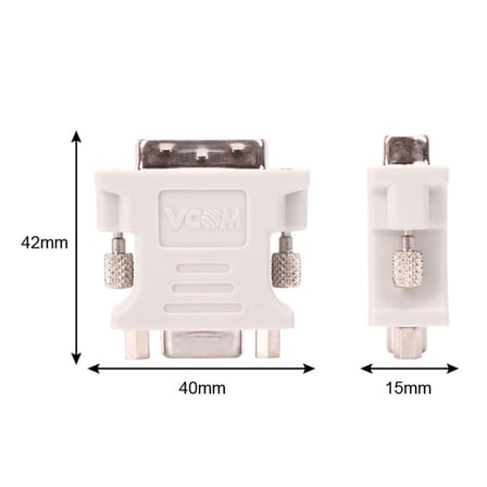 Vcom CA301 Dvi 24+5 Erkek To Vga Dişi Dönüştürücü (KDO)