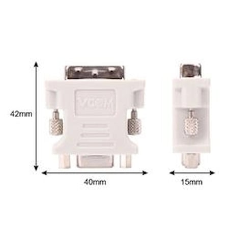 Vcom CA301 Dvi 24+5 Erkek To Vga Dişi Dönüştürücü (KDO)