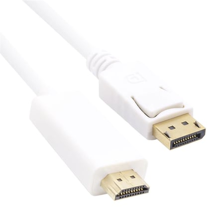 Vcom CG605L-5.0 Beyaz 5.0MT Display Port Erkek To Hdmi Erkek Kablo (KDO)