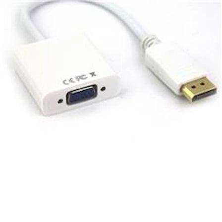 Vcom CG603-0.15 Beyaz Display Port Erkek To Vga Dişi Dönüştürücü (KDO)