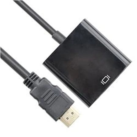 Vcom CG591-B-0.15 Siyah Hdmi Erkek To Vga Dişi Dönüştürücü (KDO)