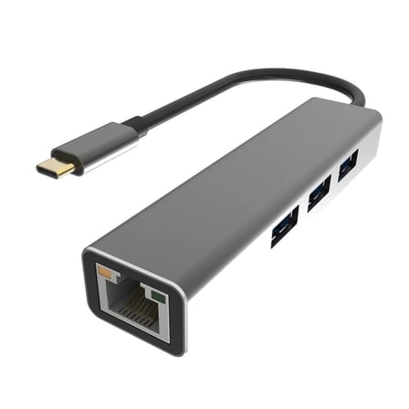 Vcom DH311A Type-C To USB3.0-3+RJ45 Çoklayıcı (KDO)