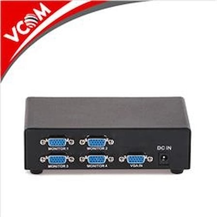 Vcom DD134 1-4 Port 350MHZ Metal Vga Splitter (KDO)