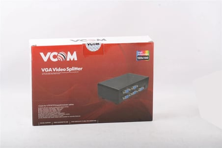 Vcom DD138 1-8 Port 350MHZ Metal Vga Splitter (KDO)