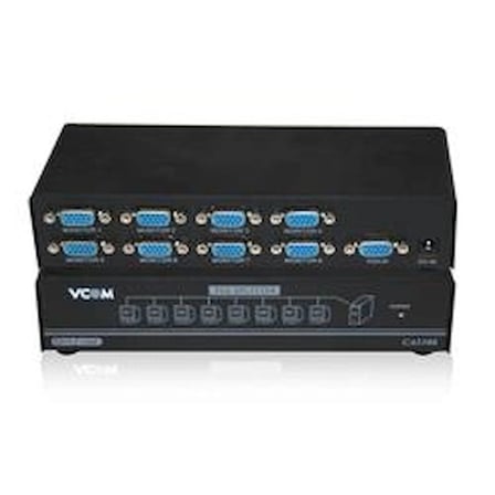Vcom DD138 1-8 Port 350MHZ Metal Vga Splitter (KDO)