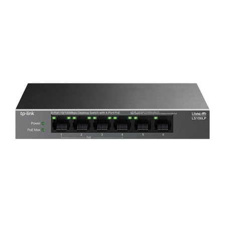 Tp-Link LS109P 9 Port 10-100 Mbps 8 Port Poe+ 10-100 Mbps Switch Metal Kasa (KDO)