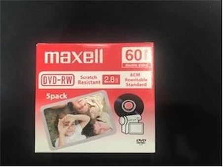 Maxell Dvd-rw 2.8gb 8cm Rewritable Standar Kamera Dvd (KDO)