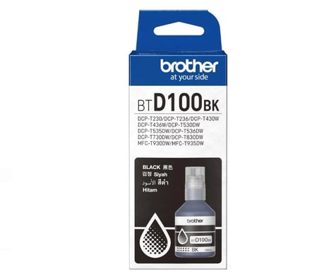 Brother BTD100BK Black Siyah 7.500 Sayfa Şişe Mürekkep DCP-T230-T430-T530-T730-T830  MFC-T930-T935 (KDO)