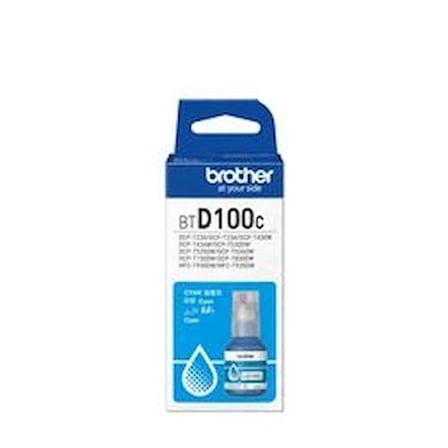 Brother BTD100C Cyan Mavi 5.000 Sayfa Şişe Mürekkep DCP-T230-T430-T530-T730-T830  MFC-T930-T935 (KDO)