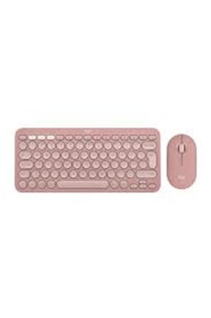 Logitech 920-012247 Pebble 2 Combo Pembe Kablosuz Klavye Mouse Seti (KDO)