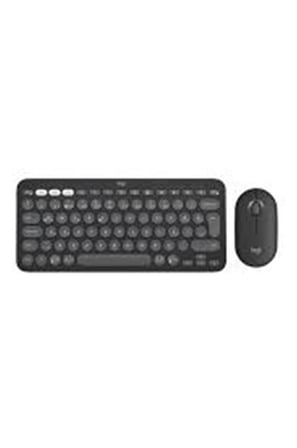 Logitech 920-012245 Grafit Pebble 2 Combo Çoklu Sessiz Kablosuz Türkçe Q Klavye Mouse Seti (KDO)
