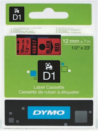 DYMO S0720560 D1 Yedek Şerit, 12 mm x 7 mt, Mavi- Siyah (45016) (KDO)