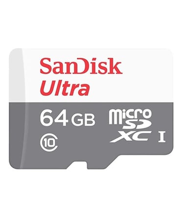 SanDisk 64GB SDSQUNR-064G-GN3MN Ultra microSDXC 64GB 100MB-s Class 10 UHS-I Hafıza Kartı (KDO)