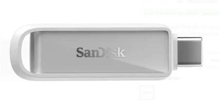 Sandisk SDIXS0N-128G-GN6NE 128GB Phone Drive with USB-C-128GB (Arctic White) Flash Bellek (KDO)