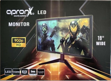Apronx APX-NW19 900p 19" Led Vga+Hdmi Monitor (KDO)