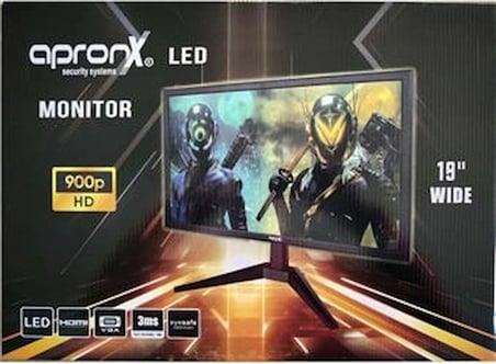 Apronx APX-NW19 900p 19" Led Vga+Hdmi Monitor (KDO)