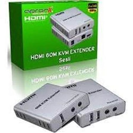 Apronx APX-120M Cat5e-Cat6 120 metre 4K KVM HDMI Extender (KDO)