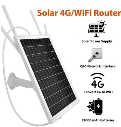 Apronx APX-SR415 Wireless 4G Solar Modem 15w (10-12 Kullanıcı) 20400mAh (KDO)