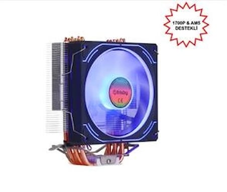 Frisby FCL-F1336C Intel 1366-115x-1200-1700-AMD AM2-AM2+-AM3-AM4-AM5 CPU FANI (KDO)