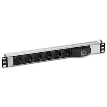 Formrack F082PR6SA 6 lı 19" sigortalı priz (KDO)