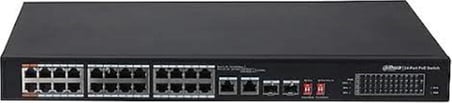 Dahua PFS3226-24ET-240 24 Port Poe 2 Port Sfp 2 Port Gbıt Uplink 10-100 Switch (KDO)
